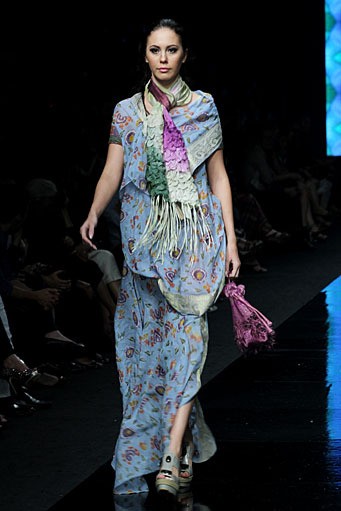 Carmanita Clorophyle-Lane. BRI Present LPM Graduates by Fashion Council.  Jakarta Fashion Week 2012 at Pacific Place Ground Floor. Jakarta. [Foto: Mohammad Abduh/Wolipop]