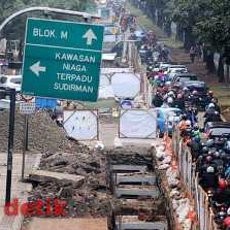Polda Metro Minta Gorong-gorong di Sudirman Selesai Sebelum Natal