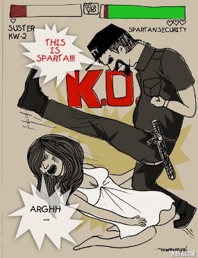 Karikatur Suster Ngesot vs Satpam Marak di Dunia Maya