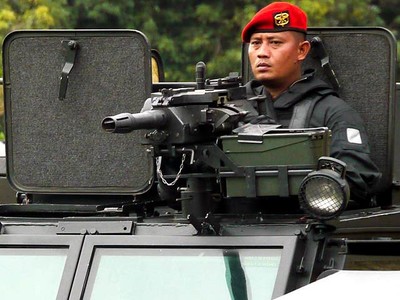 Pasukan Elit TNI AL Latihan Anti Teror 