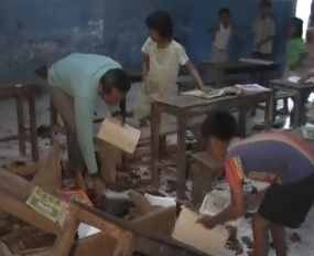 Atap Kelas MI Al Hikmah Ambruk, Seorang Siswa Luka-luka