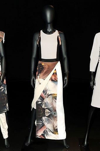 Michael Angel, Spring/Summer 2012. New York Fashion Week 2012. [Photo by Earl Gibson III/Getty Images for Mercedes-Benz Fashion Week]