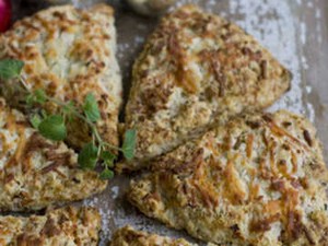Scone Daging Keju Sajian Natal Scotlandia