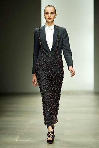 Danielle Scutt, Spring/Summer 2012. London Fashion Week 2012. [Photo by Ian Gavan/Getty Images]
