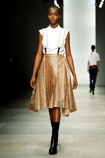 Danielle Scutt, Spring/Summer 2012. London Fashion Week 2012. [Photo by Ian Gavan/Getty Images]