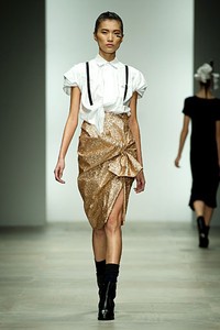 Danielle Scutt, Spring/Summer 2012. London Fashion Week 2012. [Photo by Ian Gavan/Getty Images]