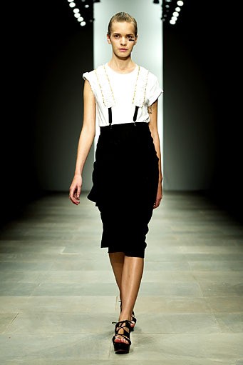 Danielle Scutt, Spring/Summer 2012. London Fashion Week 2012. [Photo by Ian Gavan/Getty Images]
