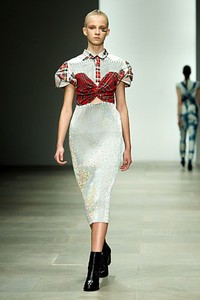 Danielle Scutt, Spring/Summer 2012. London Fashion Week 2012. [Photo by Ian Gavan/Getty Images]
