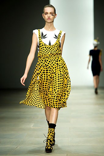 Danielle Scutt, Spring/Summer 2012. London Fashion Week 2012. [Photo by Ian Gavan/Getty Images]