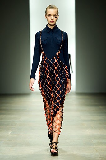 Danielle Scutt, Spring/Summer 2012. London Fashion Week 2012. [Photo by Ian Gavan/Getty Images]