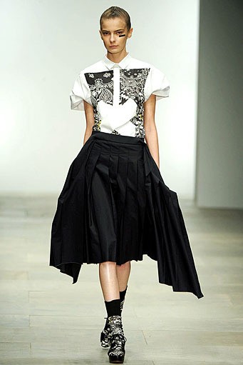 Danielle Scutt, Spring/Summer 2012. London Fashion Week 2012. [Photo by Ian Gavan/Getty Images]