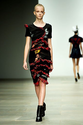 Danielle Scutt, Spring/Summer 2012. London Fashion Week 2012. [Photo by Ian Gavan/Getty Images]