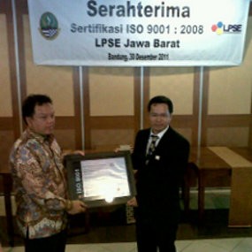 LPSE Jabar Raih ISO 9001:2008