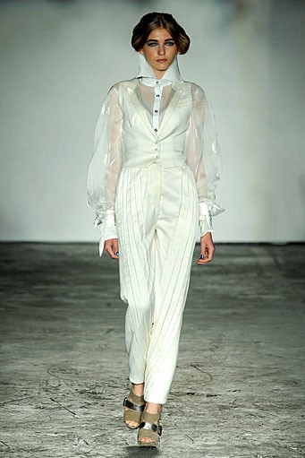Corrie Nielsen, Spring/Summer 2012. London Fashion Week 2012. [Photo by Tim Whitby/Getty Images]