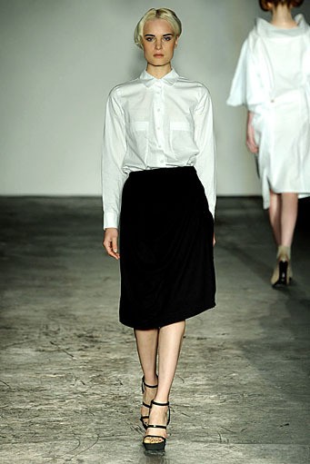 Corrie Nielsen, Spring/Summer 2012. London Fashion Week 2012. [Photo by Tim Whitby/Getty Images]
