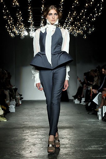 Corrie Nielsen, Spring/Summer 2012. London Fashion Week 2012. [Photo by Tim Whitby/Getty Images]