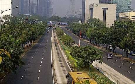 Usai Pesta Tahun Baru dan Hujan Deras, Jakarta Lengang