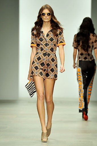 Holly Fulton, Spring/Summer 2012. London Fashion Week 2012. [Photo by Gareth Cattermole/Getty Images]
