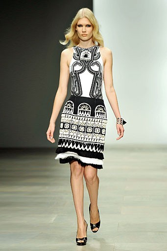 Holly Fulton, Spring/Summer 2012. London Fashion Week 2012. [Photo by Gareth Cattermole/Getty Images]