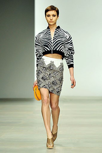 Holly Fulton, Spring/Summer 2012. London Fashion Week 2012. [Photo by Gareth Cattermole/Getty Images]