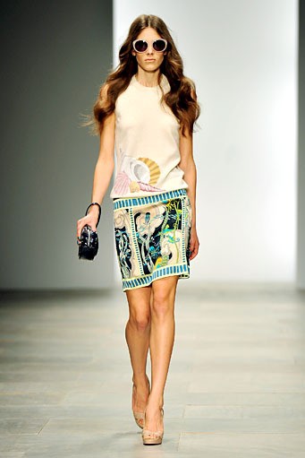 Holly Fulton, Spring/Summer 2012. London Fashion Week 2012. [Photo by Gareth Cattermole/Getty Images]
