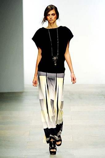 Jean Pierre Braganza, Spring/Summer 2012. London Fashion Week 2012. [Photo by Gareth Cattermole/Getty Images]