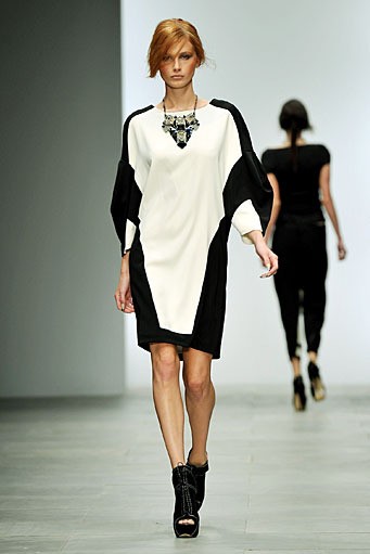 Jean Pierre Braganza, Spring/Summer 2012. London Fashion Week 2012. [Photo by Gareth Cattermole/Getty Images]