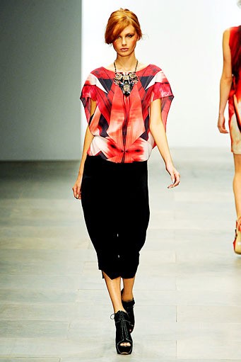 Jean Pierre Braganza, Spring/Summer 2012. London Fashion Week 2012. [Photo by Gareth Cattermole/Getty Images]