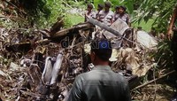 Jatuhnya pesawat ini diduga akibat human error. Parwito/detikcom.