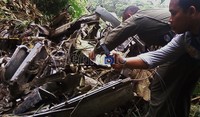Pilot pesawat naas tersebut tewas di tempat akibat kecelakaan ini. Parwito/detikcom.
