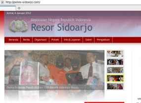 Situs Polres Sidoarjo Pulih Setelah Dibajak