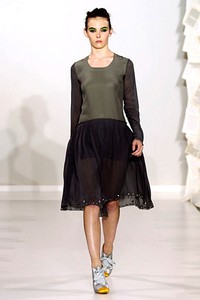 Kinder Aggugini, Spring/Summer 2012. London Fashion Week 2012. [Photo by Tim Whitby/Getty Images]