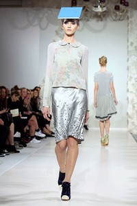 Kinder Aggugini, Spring/Summer 2012. London Fashion Week 2012. [Photo by Tim Whitby/Getty Images]