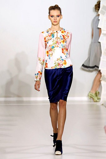 Kinder Aggugini, Spring/Summer 2012. London Fashion Week 2012. [Photo by Tim Whitby/Getty Images]