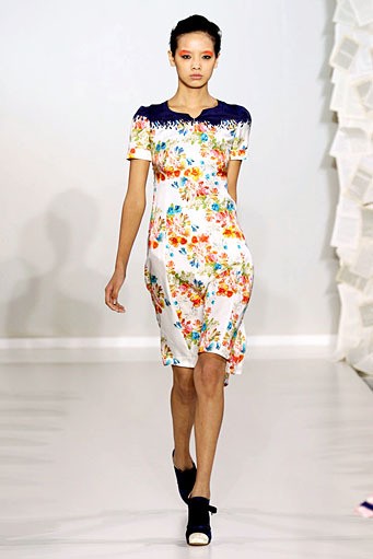 Kinder Aggugini, Spring/Summer 2012. London Fashion Week 2012. [Photo by Tim Whitby/Getty Images]