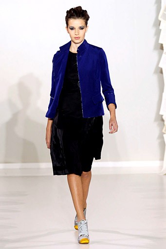 Kinder Aggugini, Spring/Summer 2012. London Fashion Week 2012. [Photo by Tim Whitby/Getty Images]