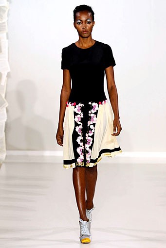 Kinder Aggugini, Spring/Summer 2012. London Fashion Week 2012. [Photo by Tim Whitby/Getty Images]