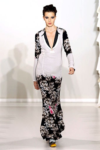 Kinder Aggugini, Spring/Summer 2012. London Fashion Week 2012. [Photo by Tim Whitby/Getty Images]