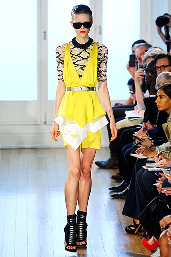 Julien Macdonald, Spring/Summer 2012. London Fashion Week 2012. [Photo by Ian Gavan/Getty Images]