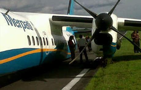 Evakuasi Pesawat Merpati di Sampit Dilakukan Pagi Ini