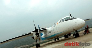 Pesawat Merpati Terperosok Akibat Landasan di atas Lahan Gambut