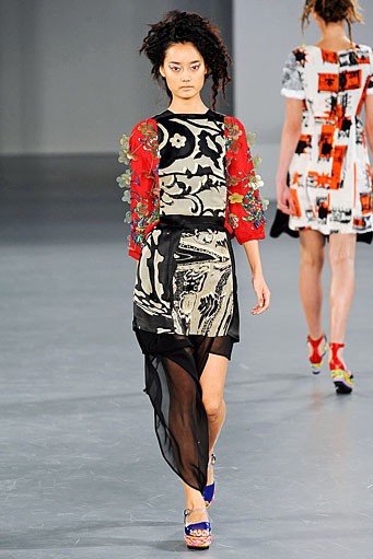 Louise Gray, Spring/Summer 2012. London Fashion Week 2012. [Photo by Tim Whitby/Getty Images]