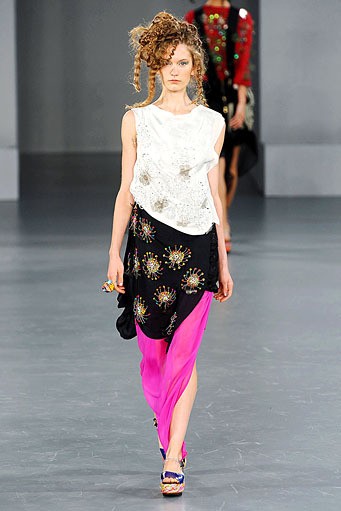 Louise Gray, Spring/Summer 2012. London Fashion Week 2012. [Photo by Tim Whitby/Getty Images]