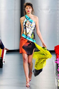 Mary Katrantzou, Spring/Summer 2012. London Fashion Week 2012. [Photo by Stuart Wilson/Getty Images]