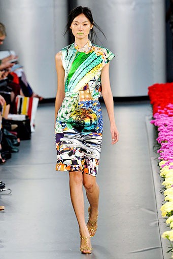 Mary Katrantzou, Spring/Summer 2012. London Fashion Week 2012. [Photo by Stuart Wilson/Getty Images]