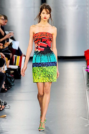 Mary Katrantzou, Spring/Summer 2012. London Fashion Week 2012. [Photo by Stuart Wilson/Getty Images]
