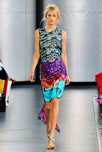 Mary Katrantzou, Spring/Summer 2012. London Fashion Week 2012. [Photo by Stuart Wilson/Getty Images]