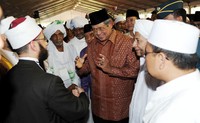 Muktamar Jamiyyah Ahlith Thariqah Al Mutabarah An Nadliyyah Ke-XI yang dibuka oleh Presiden SBY berlangsung hingga 14 Januari 2012. Haryanto/Setpres.