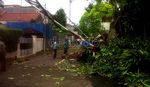 Pagar Rumah Hartati Murdaya Ambruk