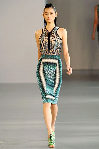 Peter Pilotto, Spring/Summer 2012. London Fashion Week 2012. [Photo by Tim Whitby/Getty Images]